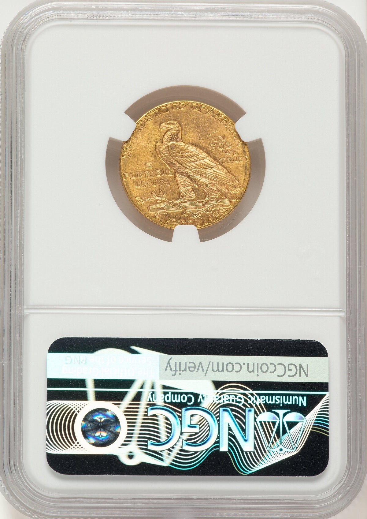 1912 $5 Indian Half Eagle NGC MS63
