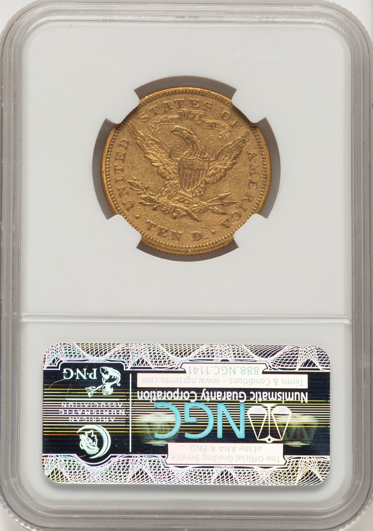 1877-S $10 Liberty Eagle NGC AU55