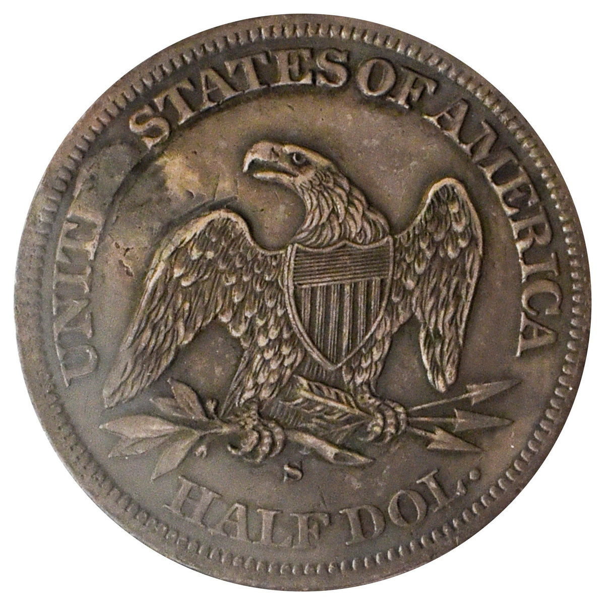 1863-S Seated Liberty Half Dollar XF Details