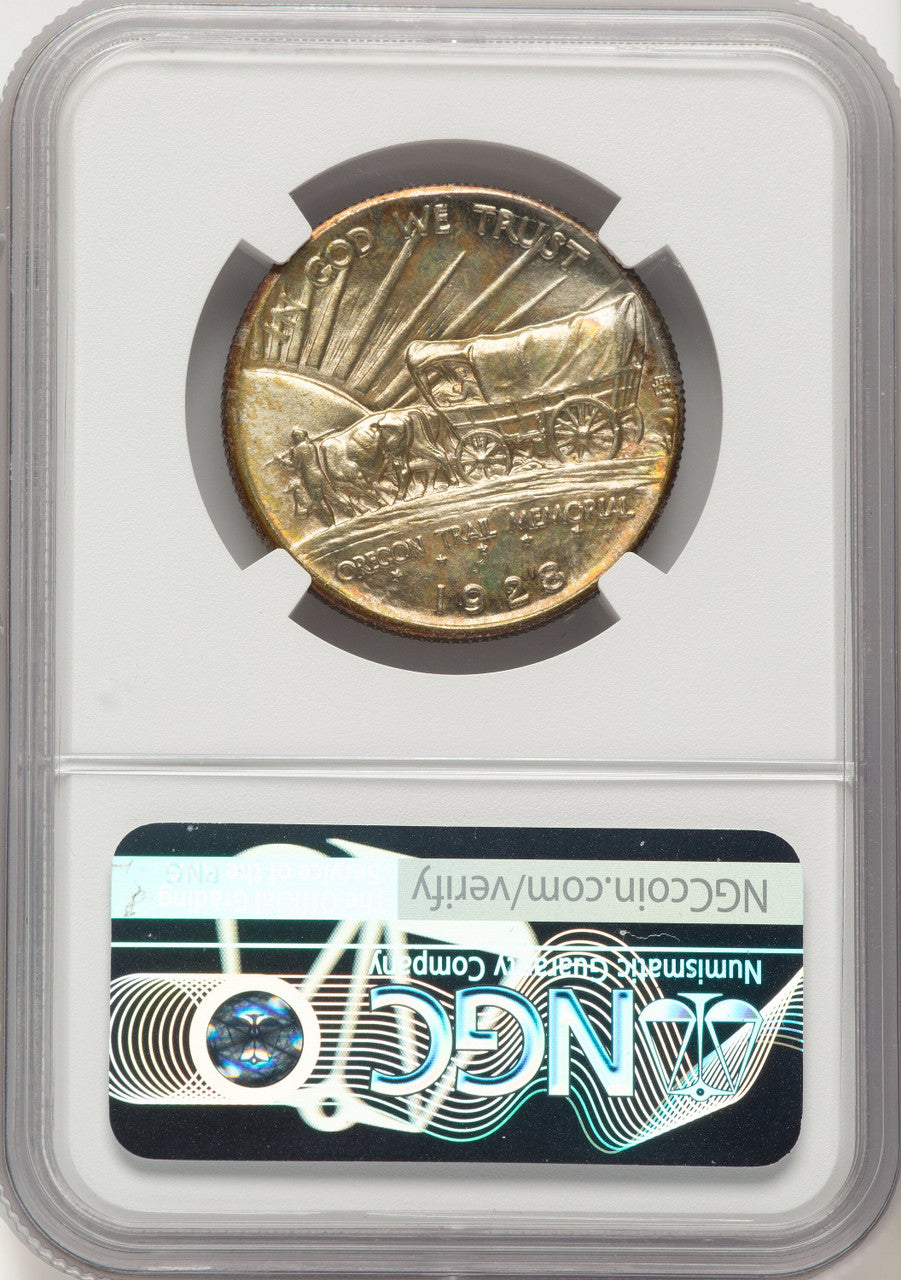 1928 50C Oregon Commemorative Silver NGC MS67