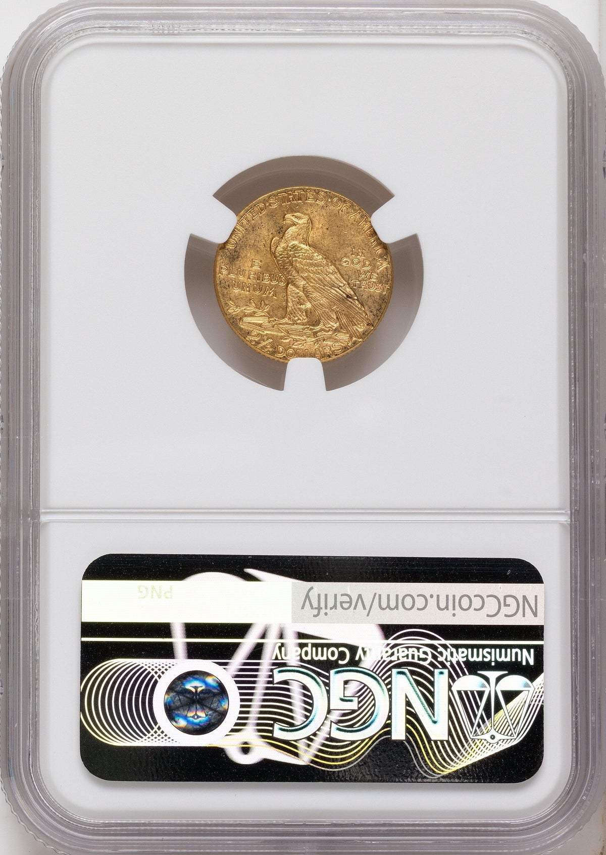 1912 $2.50 Indian Quarter Eagle NGC MS62