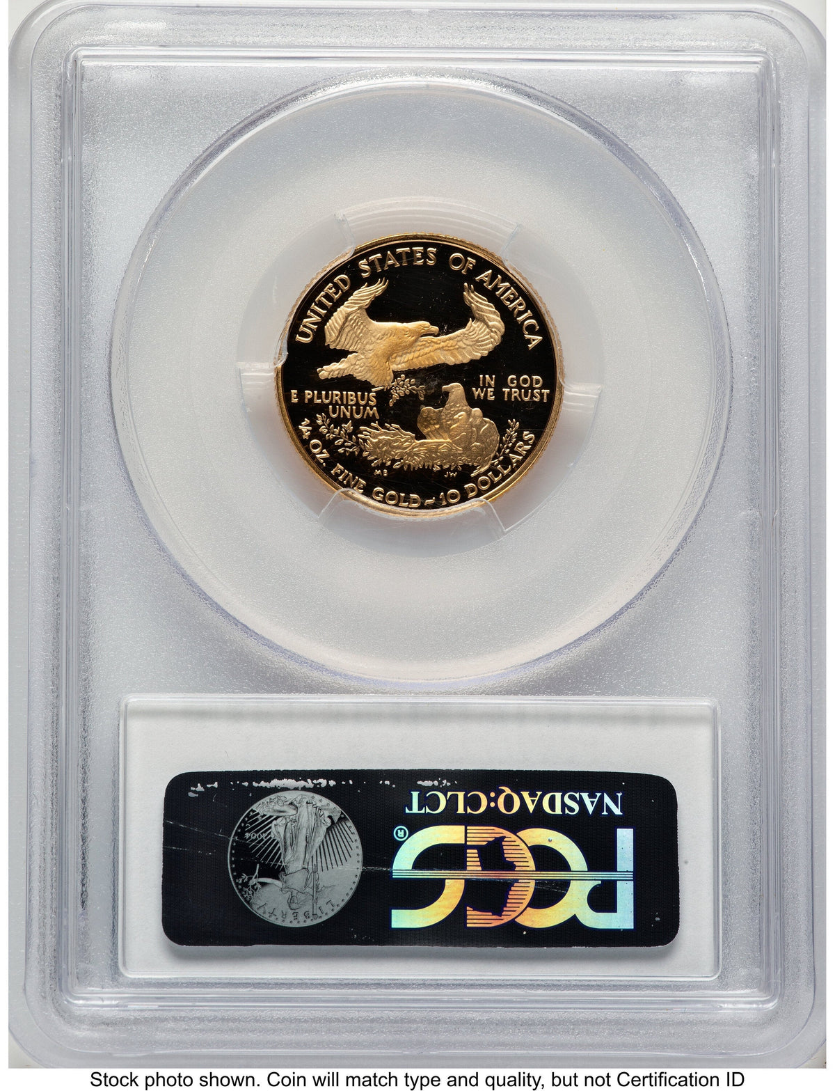 2007-W Proof Gold Eagle 1/4 oz Blue Gradient PCGS PR70