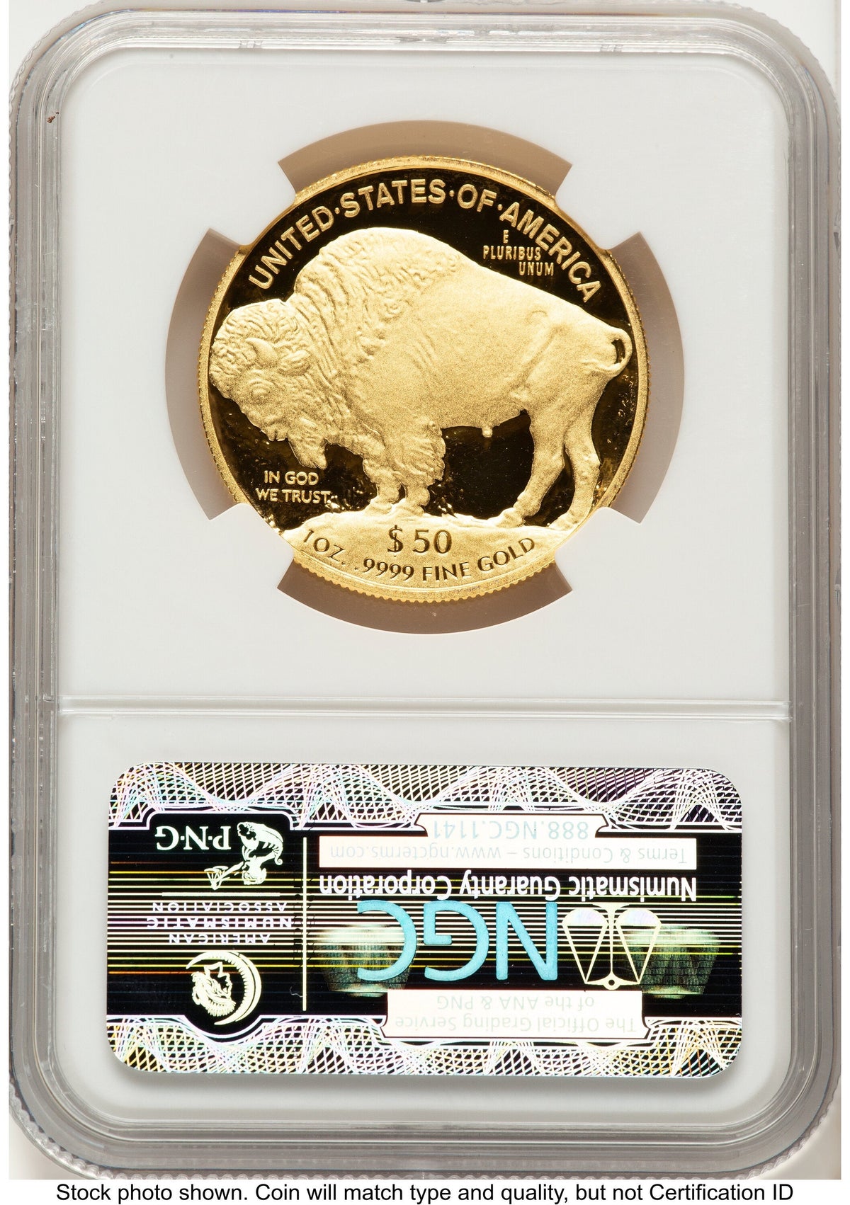 2010-W Proof Gold Buffalo 1 oz ER Blue NGC PF70