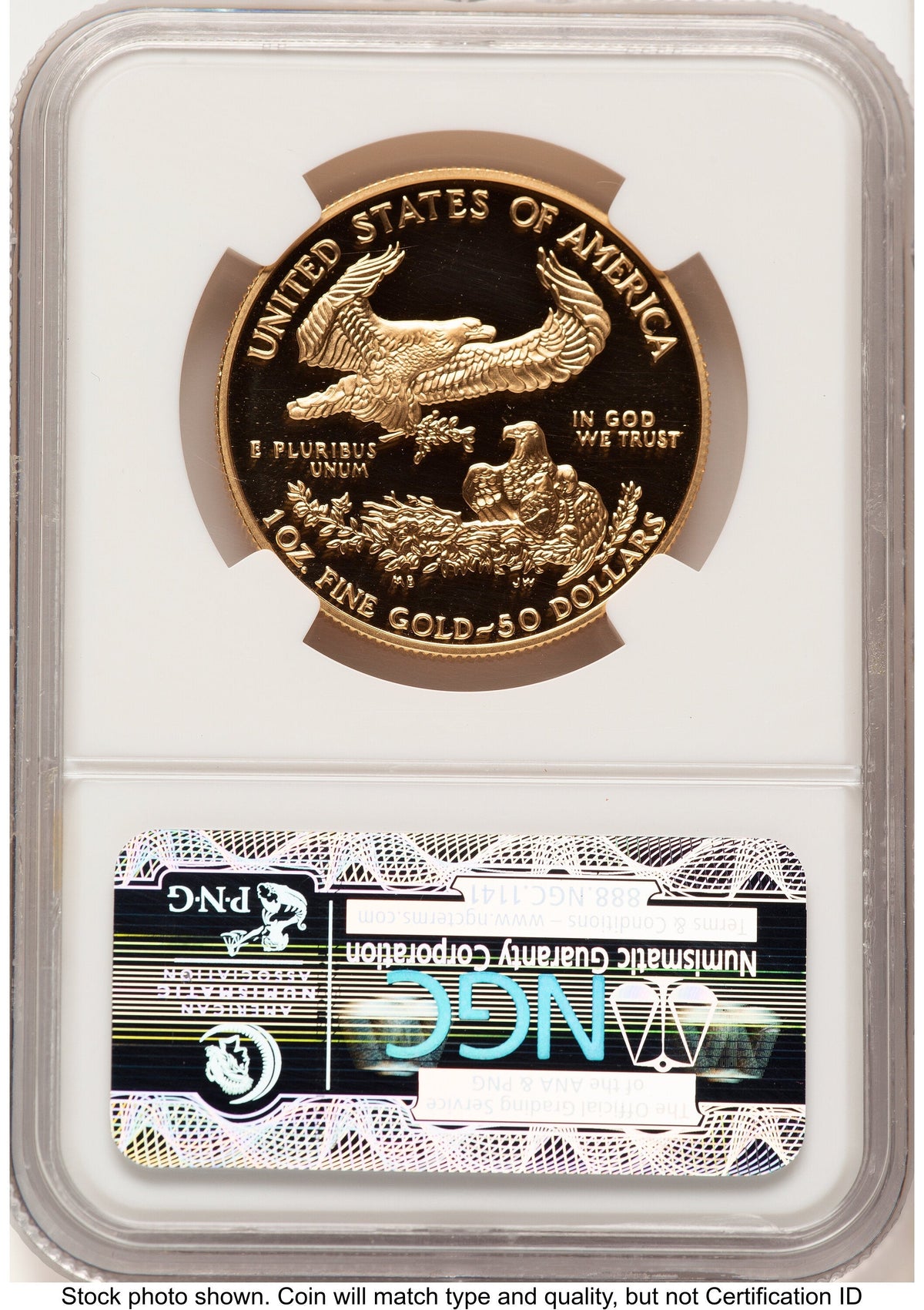 1999-W Proof Gold Eagle 1 oz Brown Label NGC PF70