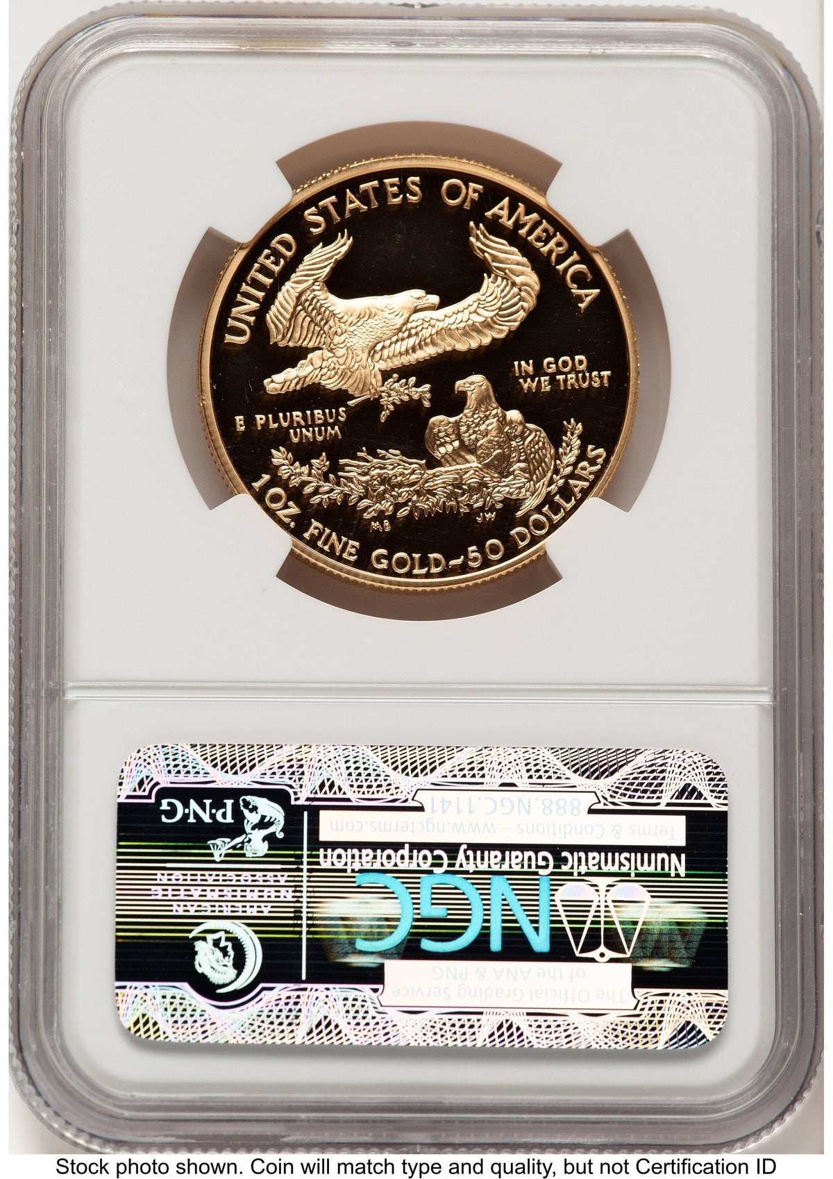 2004-W Proof Gold Eagle 1 oz Brown Label NGC PF70