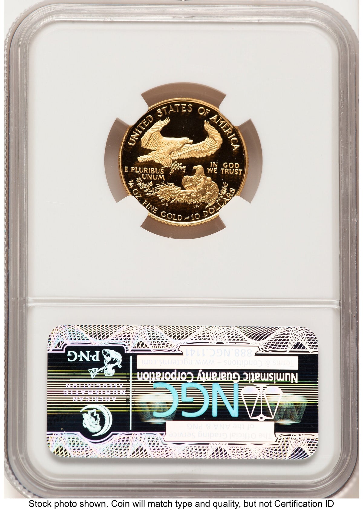 1994-W Proof Gold Eagle 1/4 oz Brown Label NGC PF70