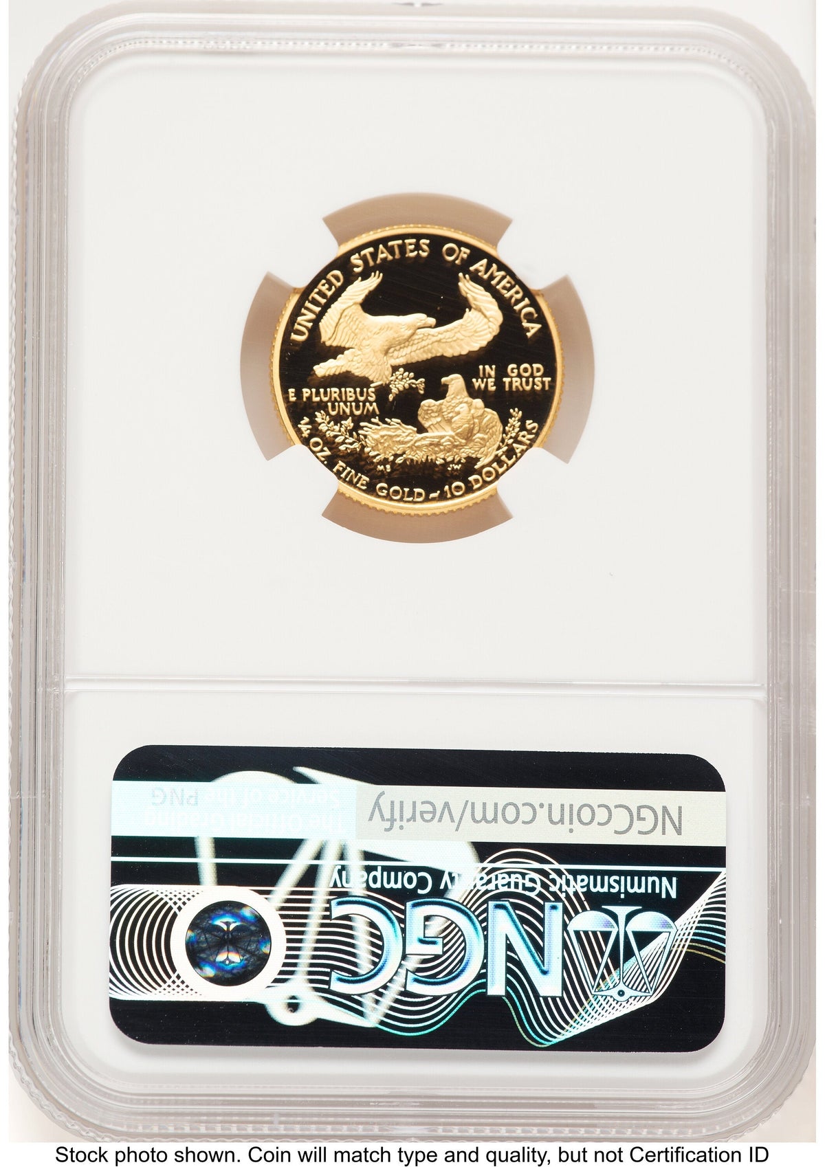 2000-W Proof Gold Eagle 1/4 oz Brown Label NGC PF70
