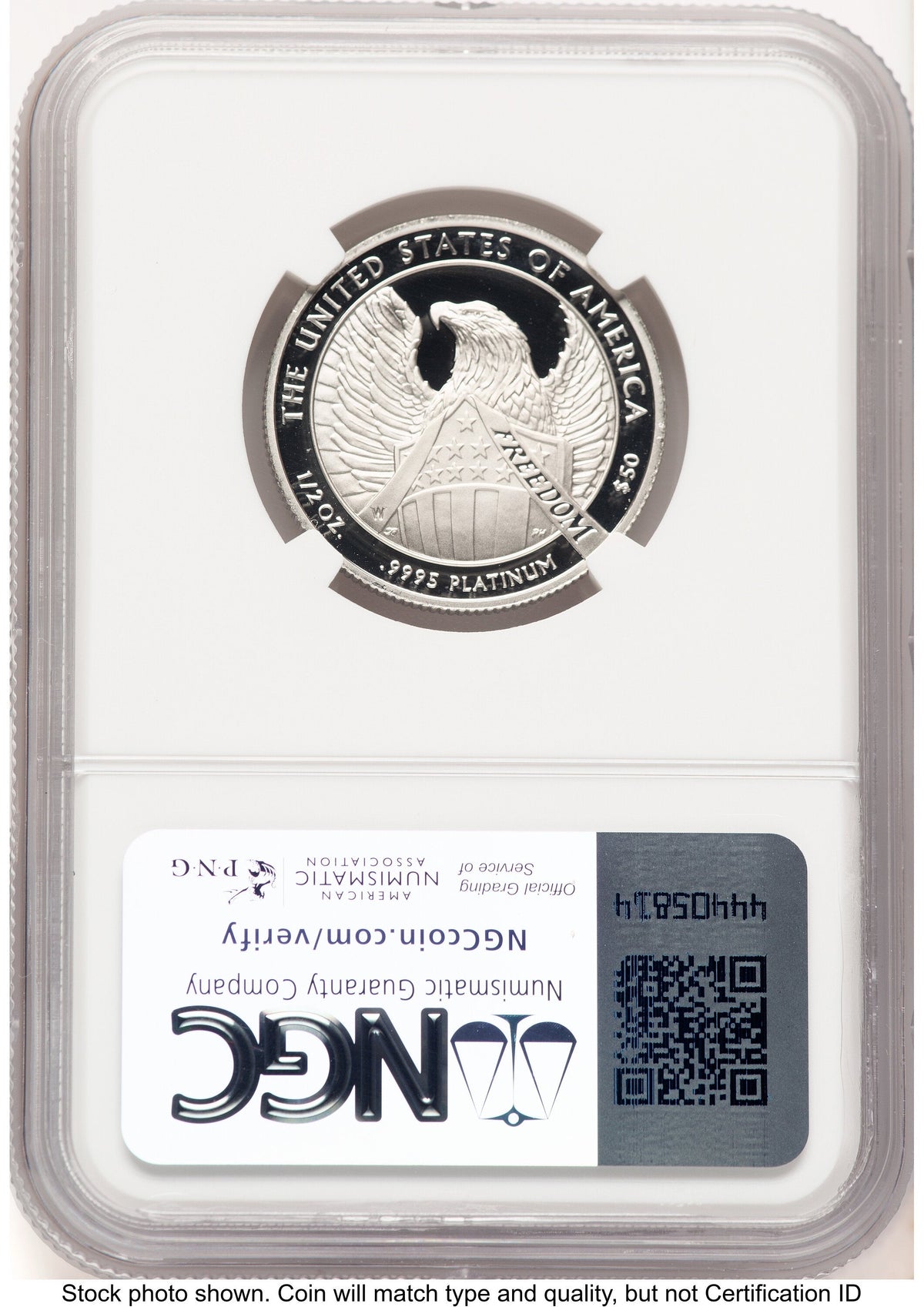 2007-W Proof Platinum Eagle 1/2 oz Brown Label NGC PF70