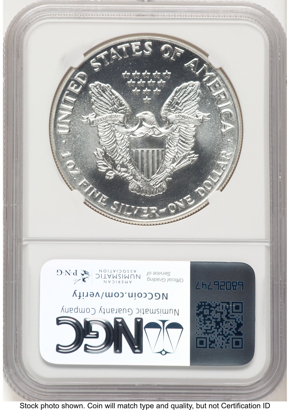 1988 Silver Eagle Early Production Mike Castle From US Mint Sealed Box NGC PF70
