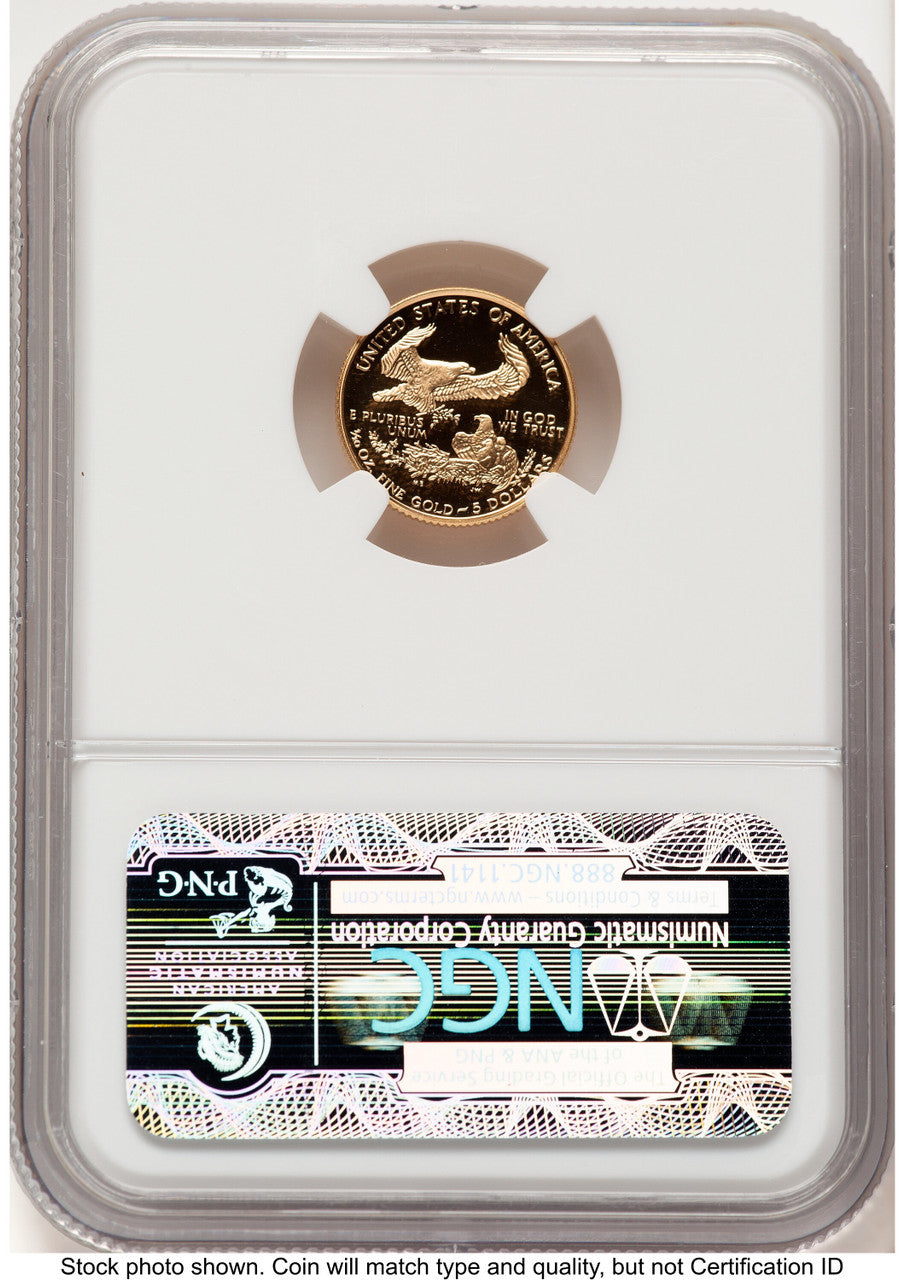 1997-W Proof Gold Eagle 1/10 oz Brown Label NGC PF70 (522240179)