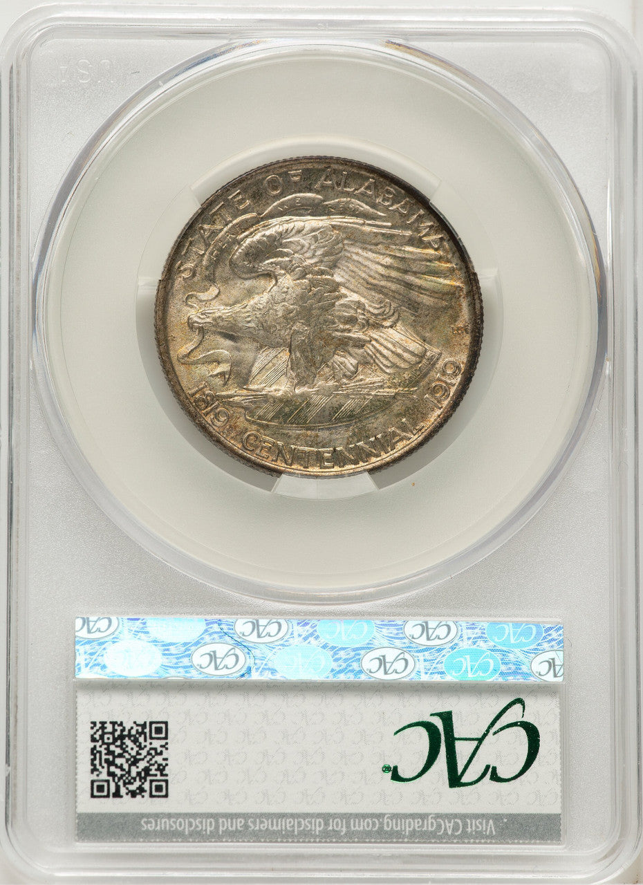 1921 50C Alabama Commemorative Silver CACG MS66