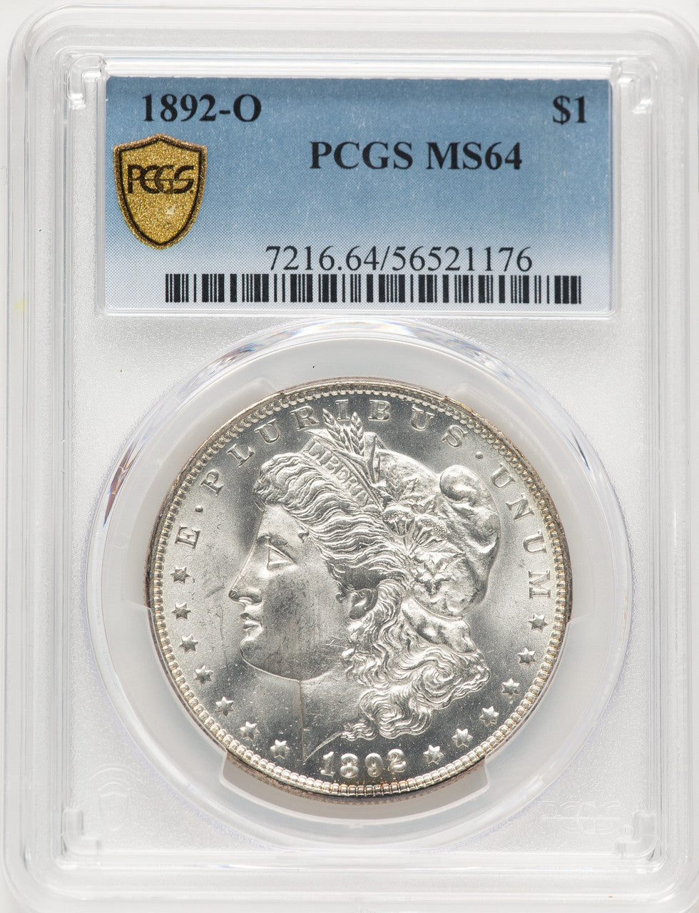 1892-O Morgan Dollar PCGS MS64