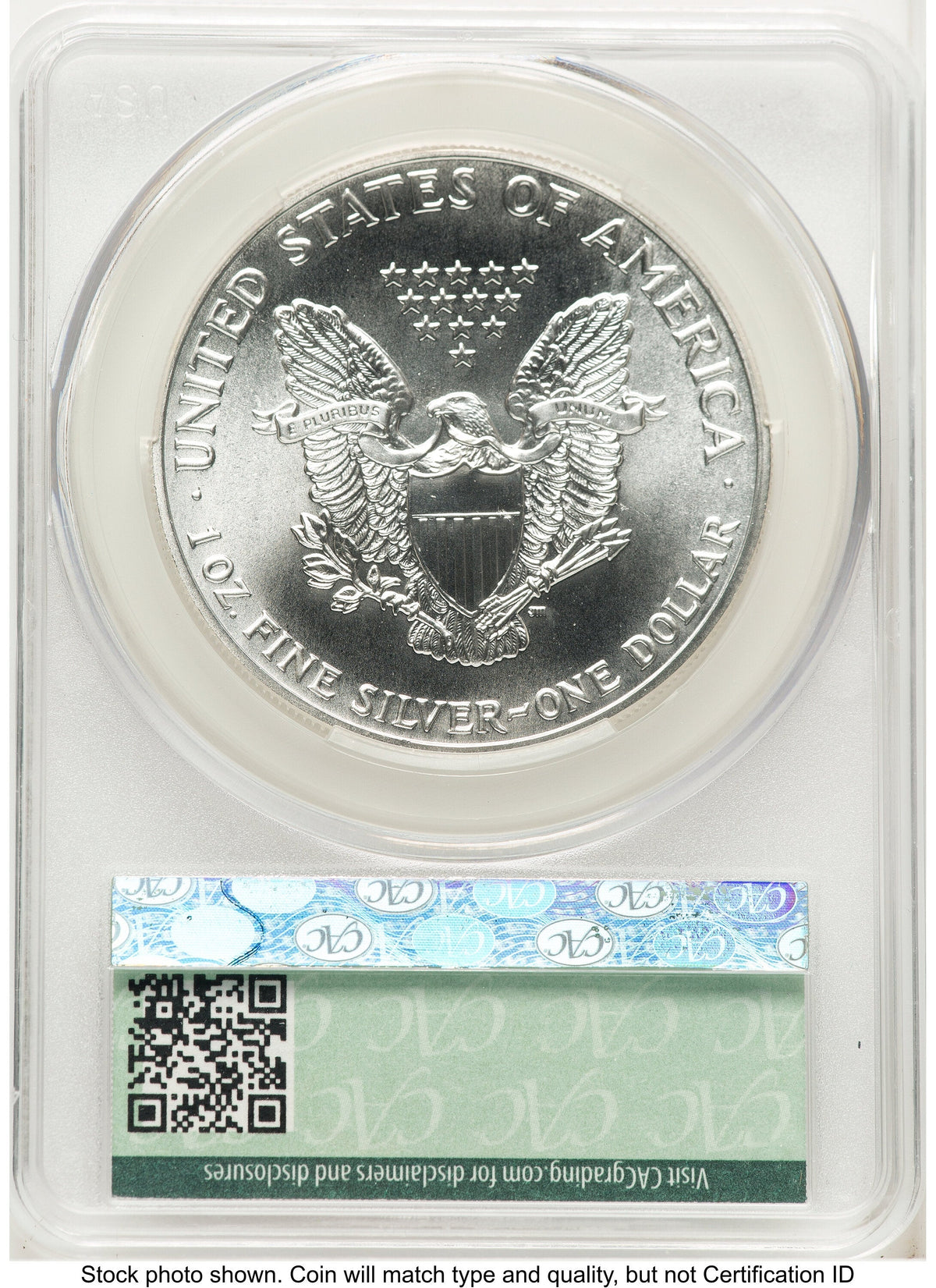 1989 Silver Eagle Ron Drzewucki CACG MS70