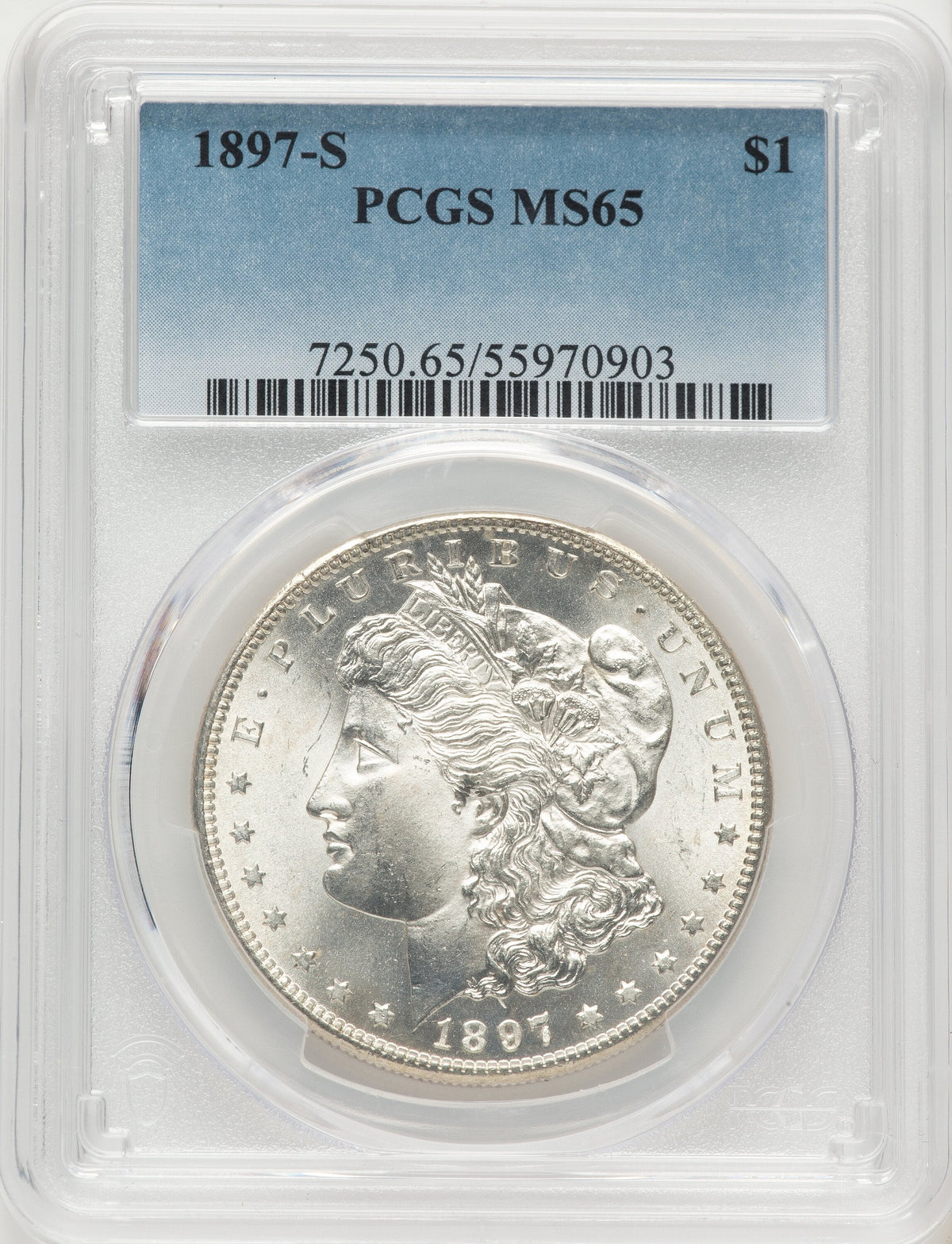 1897-S Morgan Dollar PCGS MS65