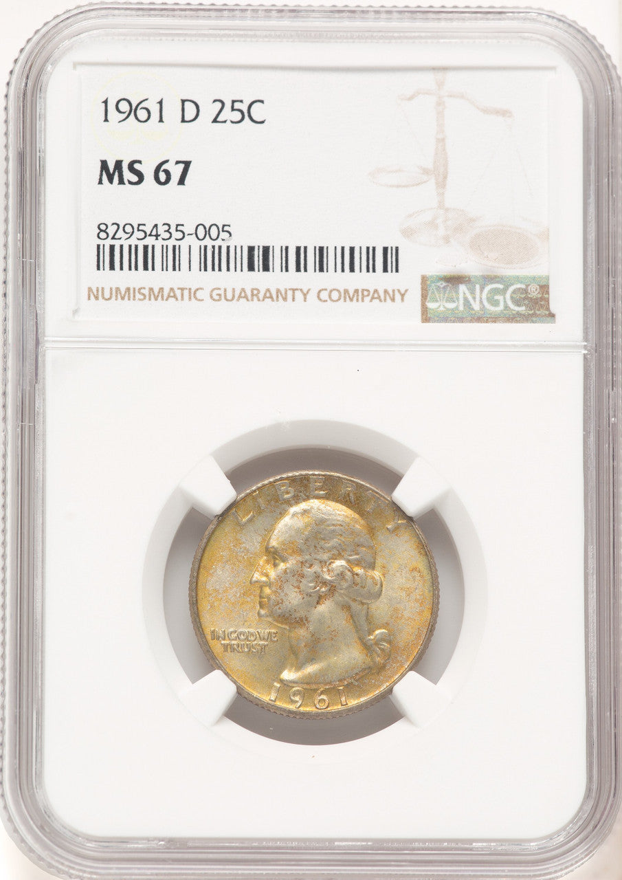1961-D 25C Washington Quarter NGC MS67