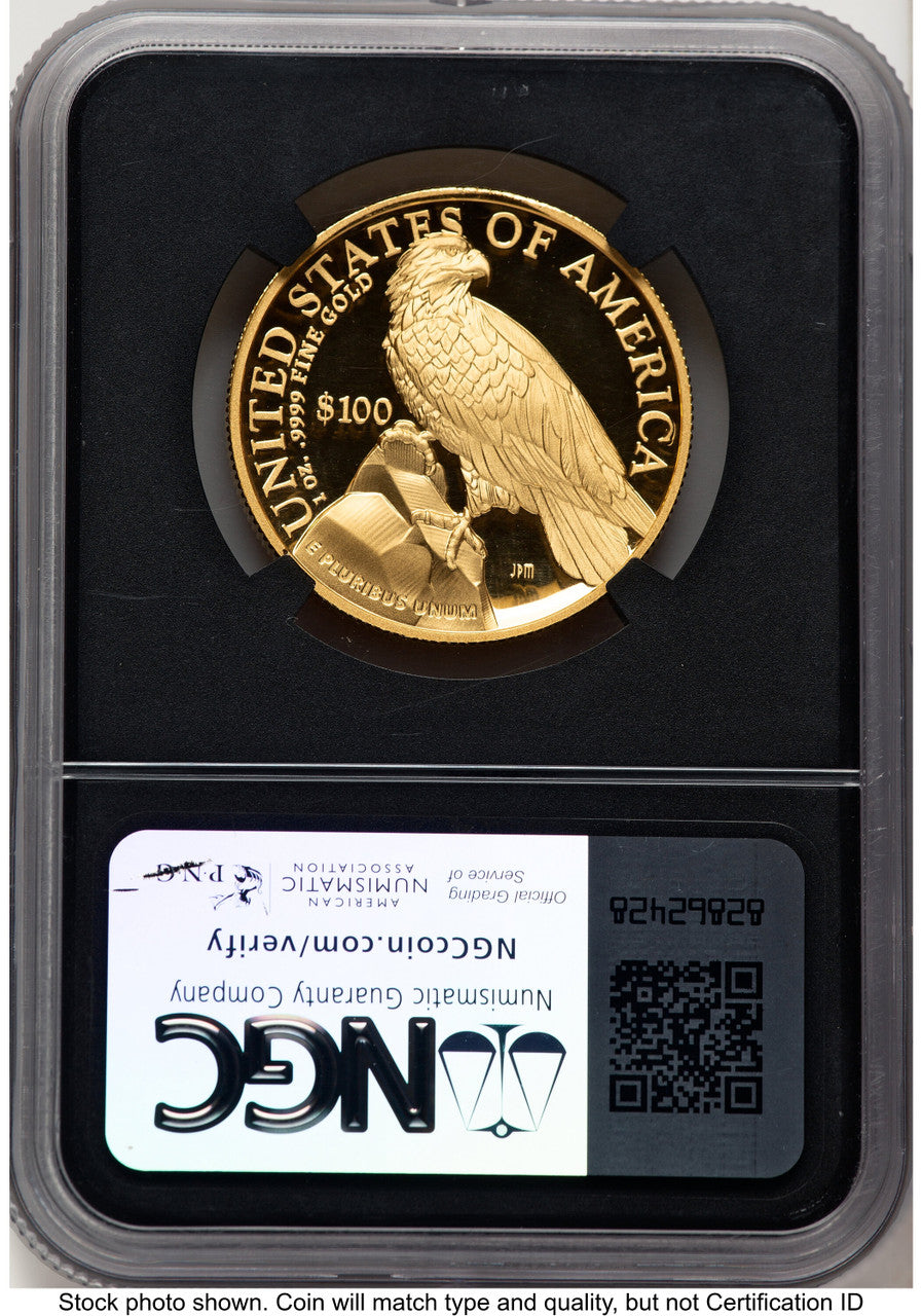 2023-W G$100 American Liberty High Relief ER Miles Standish NGC PF70