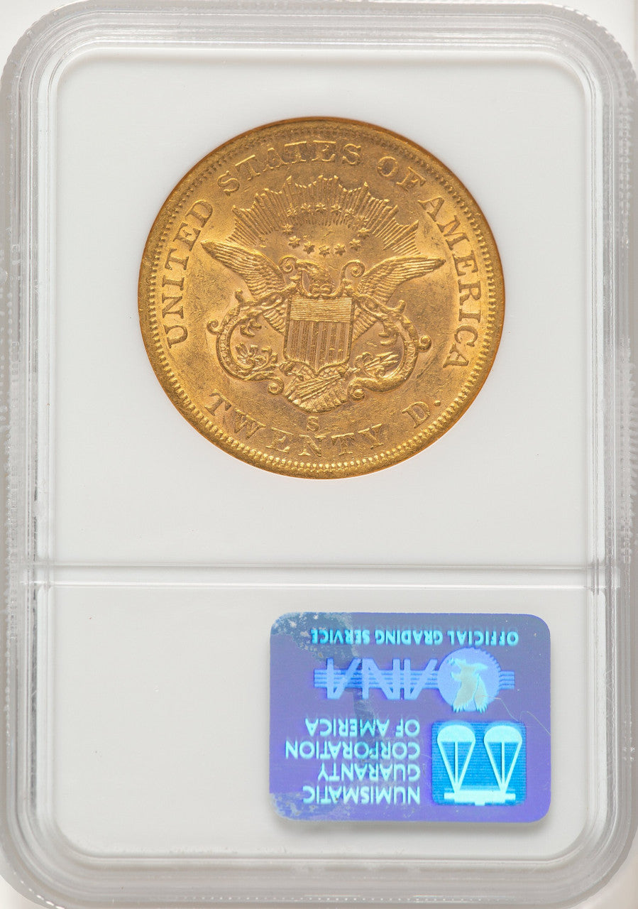 1855-S $20 Liberty Double Eagle NGC AU58 (784404003)