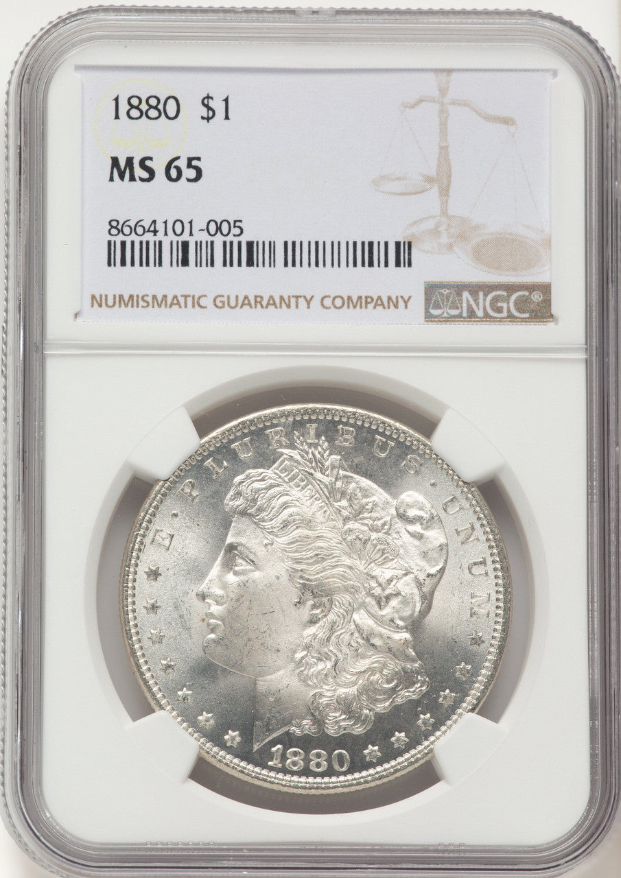 1880 Morgan Dollar NGC MS65