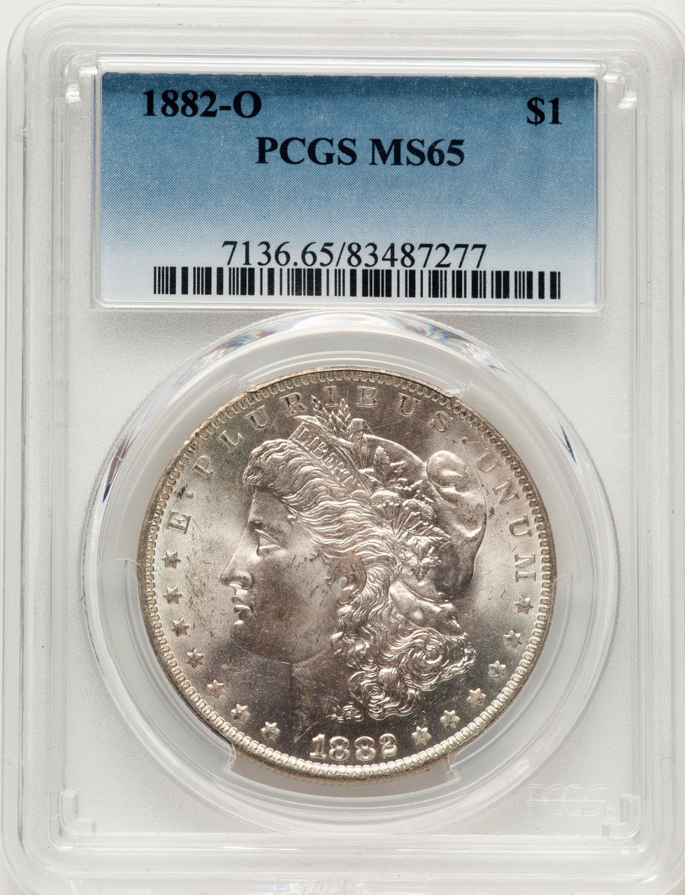 1882-O Morgan Dollar PCGS MS65