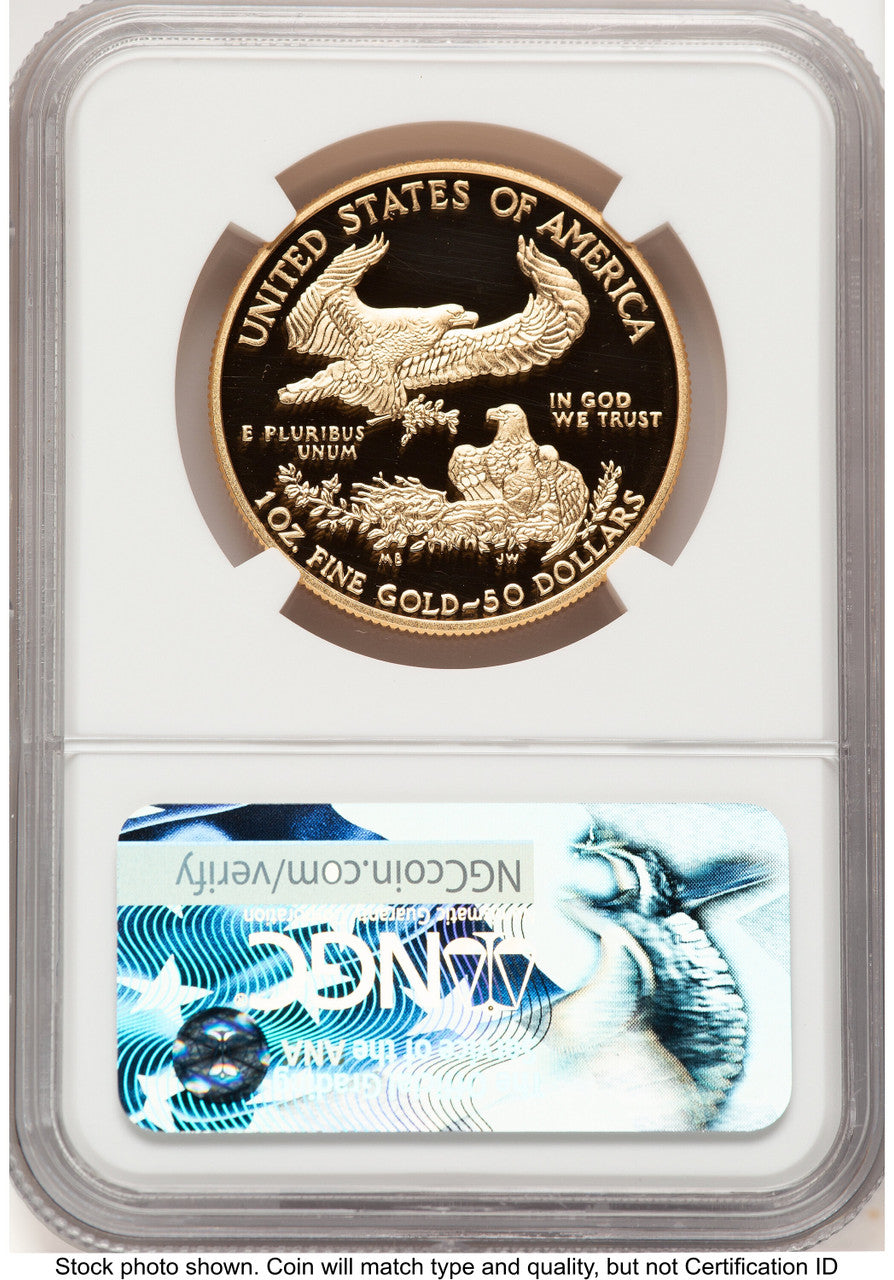 2017-W Proof Gold Eagle 1 oz NGC PF70 Ed Moy