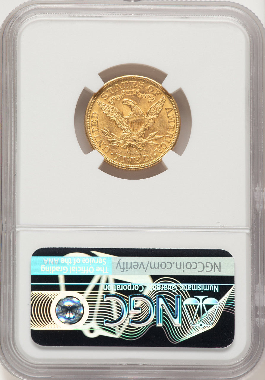 1893-O $5 Liberty Half Eagle NGC MS62