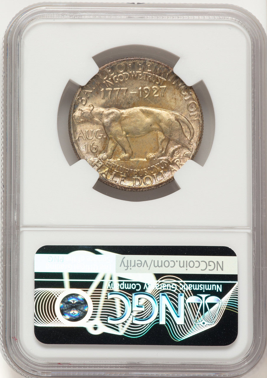 1927 50C Vermont Commemorative Silver NGC MS67
