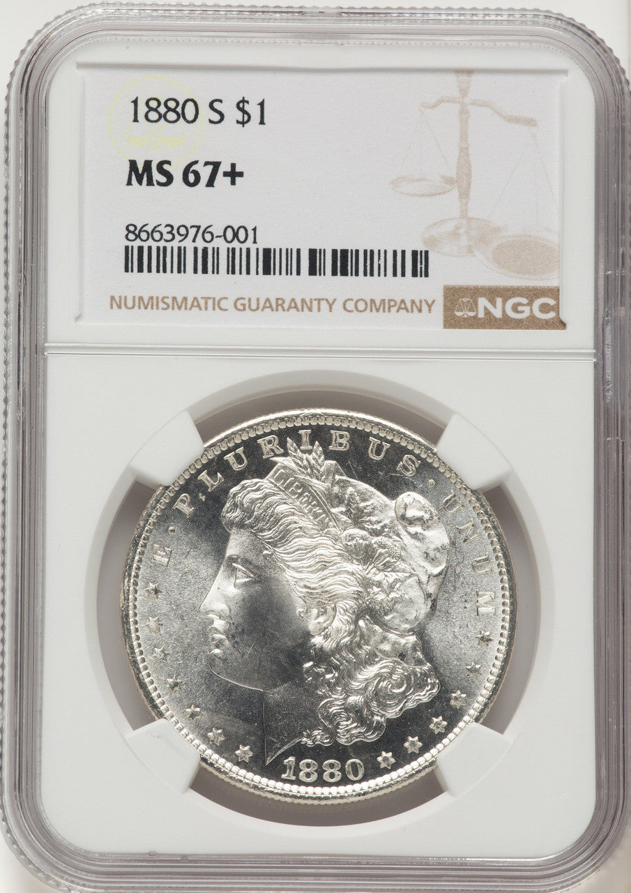 1880-S Morgan Dollar NGC MS67+