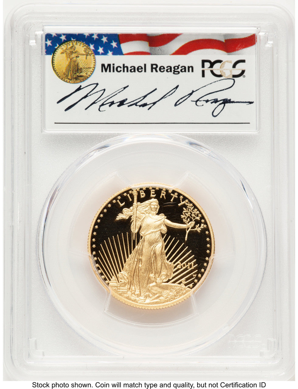2011-W Proof Gold Eagle 1/2 oz Reagan Legacy Series Michael Reagan PCGS PR70