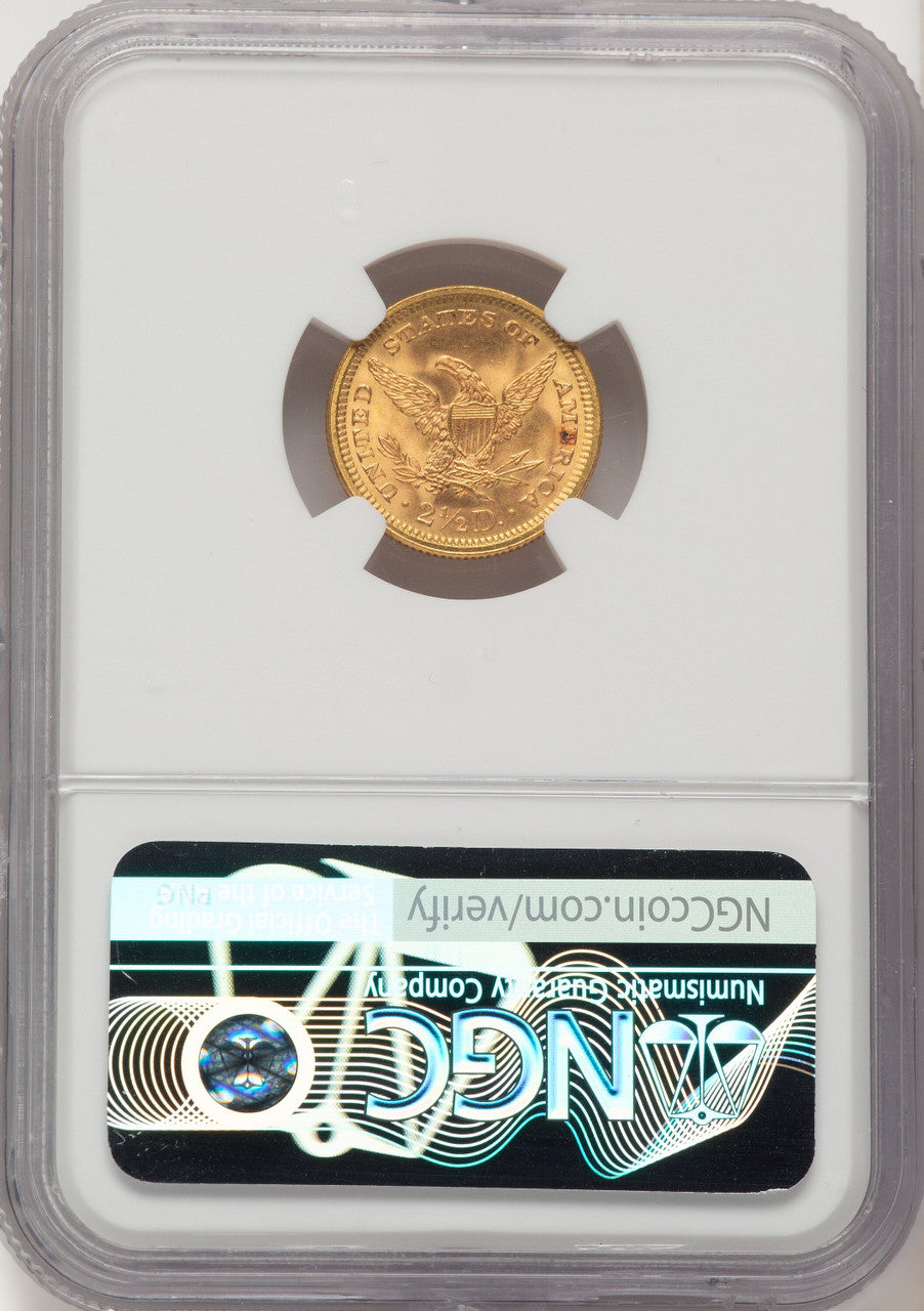 1878 $2.50 Liberty Quarter Eagle NGC MS68