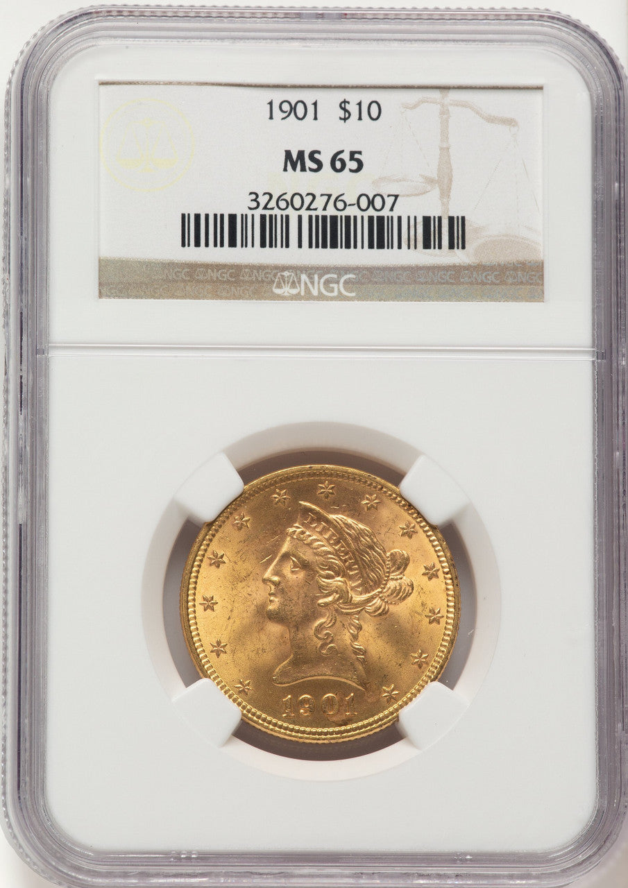 1901 $10 Liberty Eagle NGC MS65