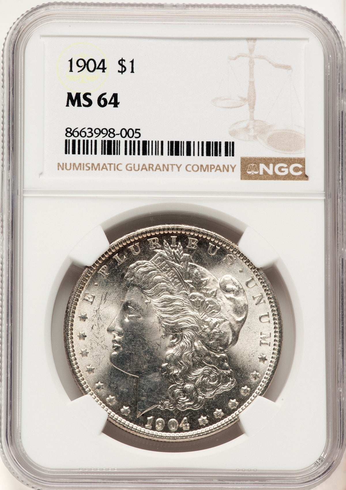 1904 Morgan Dollar NGC MS64
