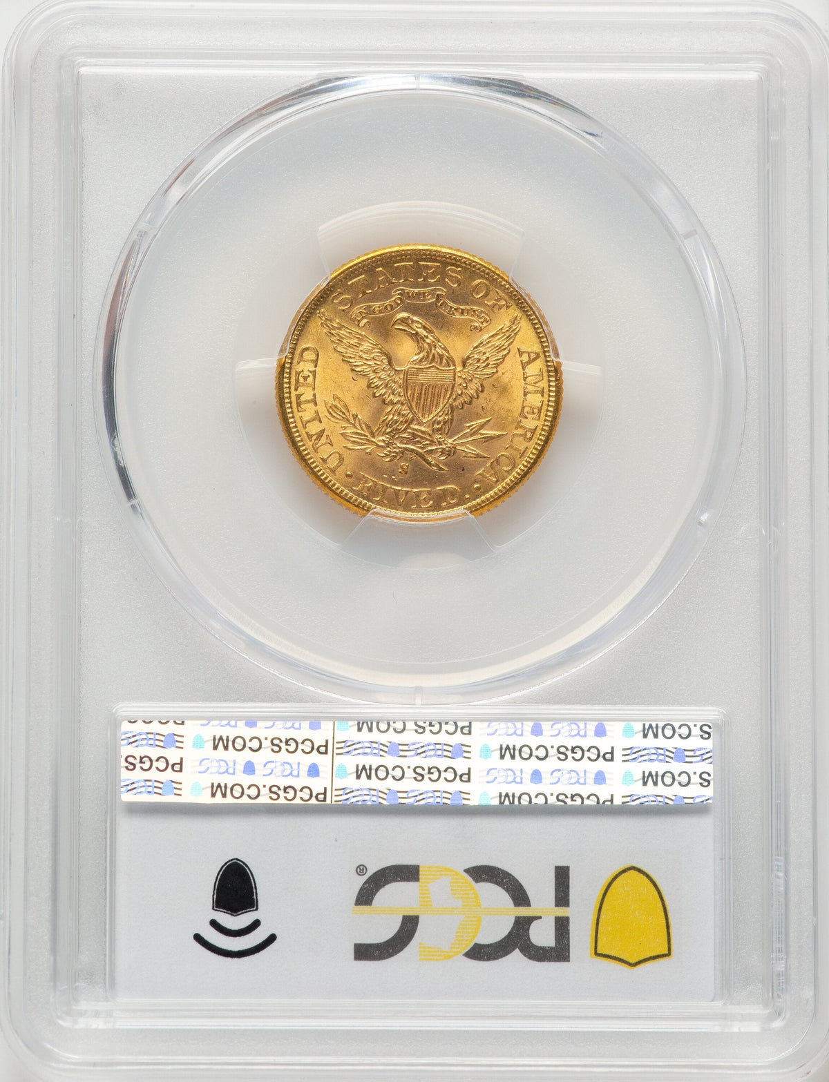 1899-S $5 Blue Gradient Liberty Half Eagle PCGS MS65