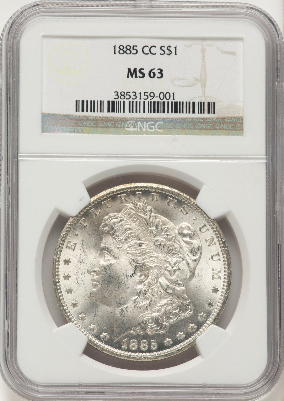 1885-CC Morgan Dollar NGC MS63