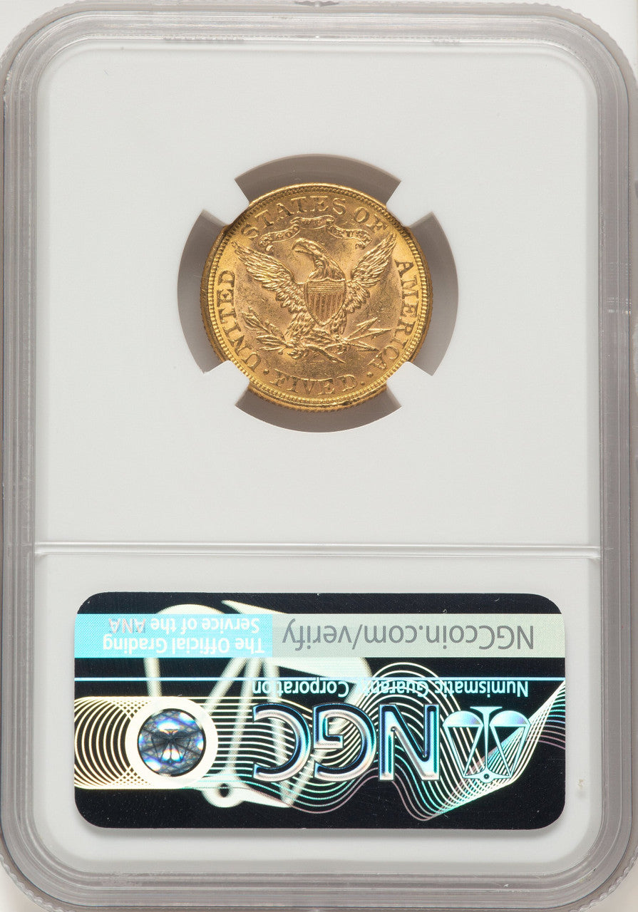 1881 $5 RPD FS-305 Liberty Half Eagle NGC MS63