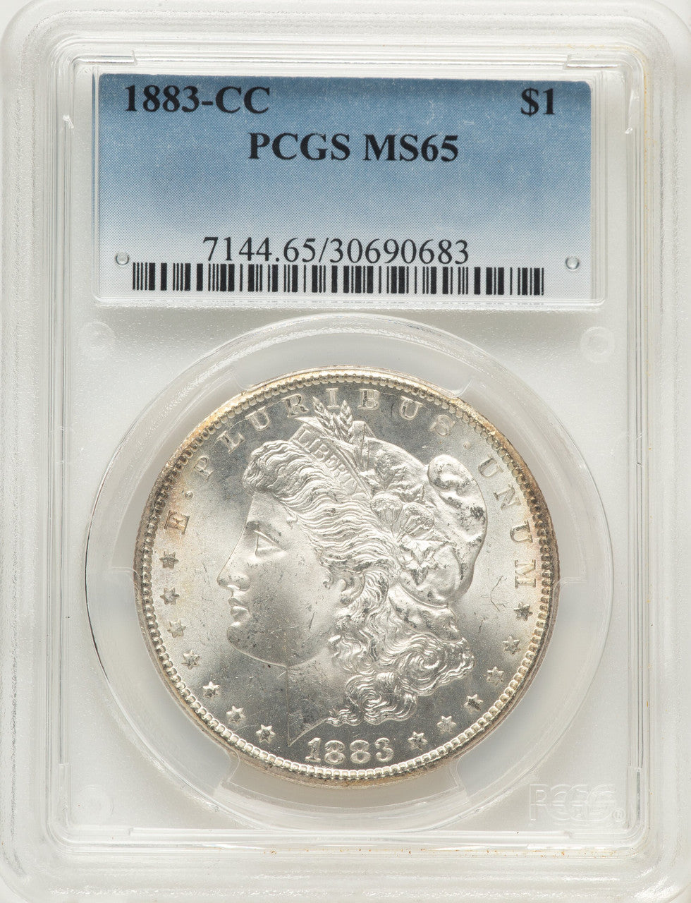 1883-CC Morgan Dollar PCGS MS65