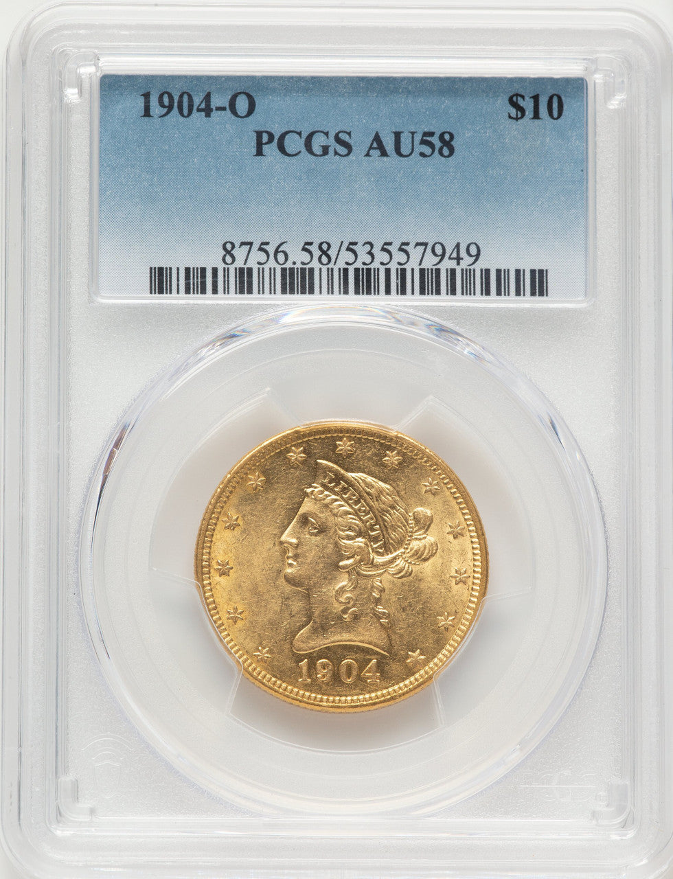 1904-O $10 Liberty Eagle PCGS AU58