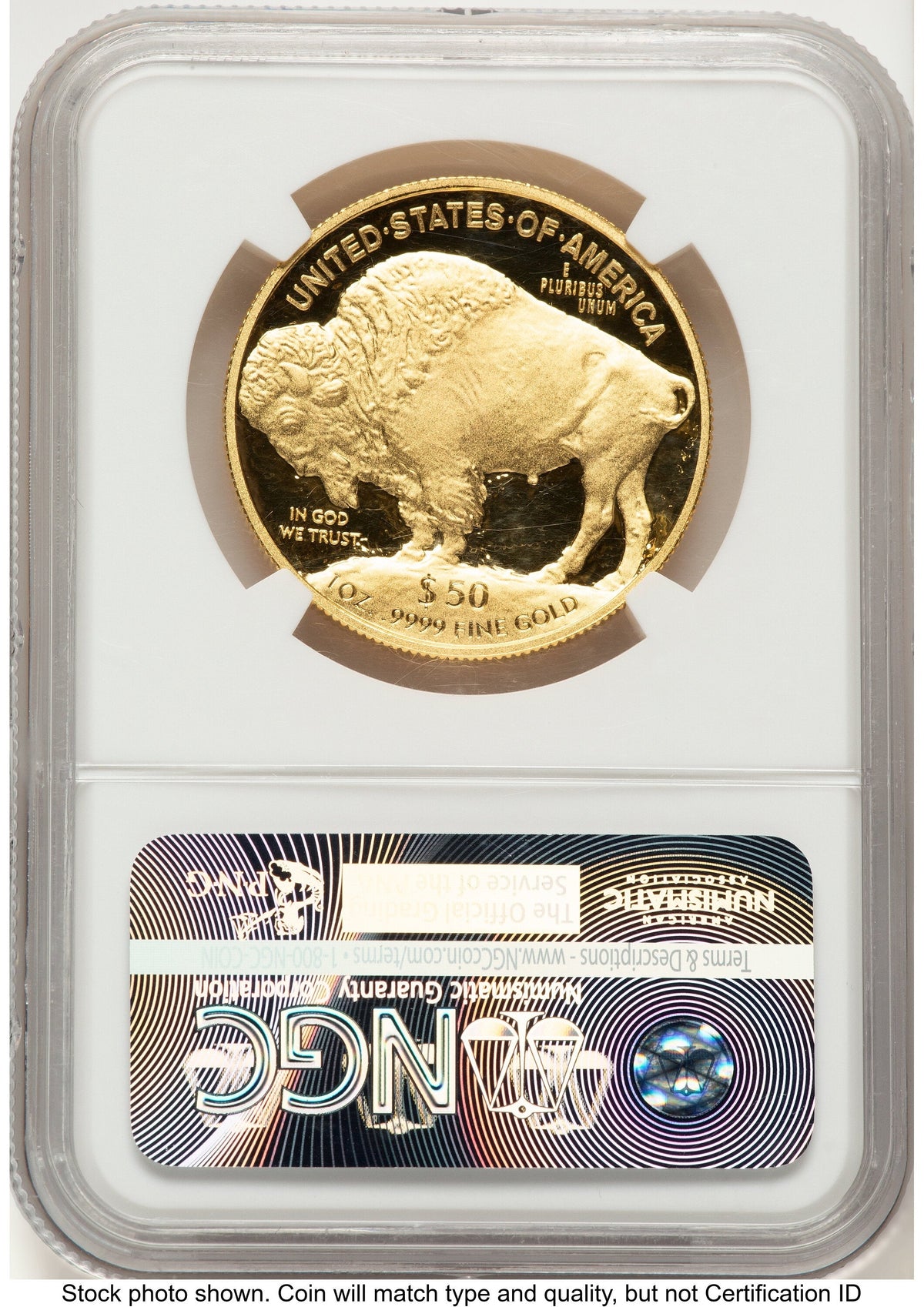 2015-W Proof Gold Buffalo 1 oz 1.00 oz FDI Statue of Liberty Label NGC PF70