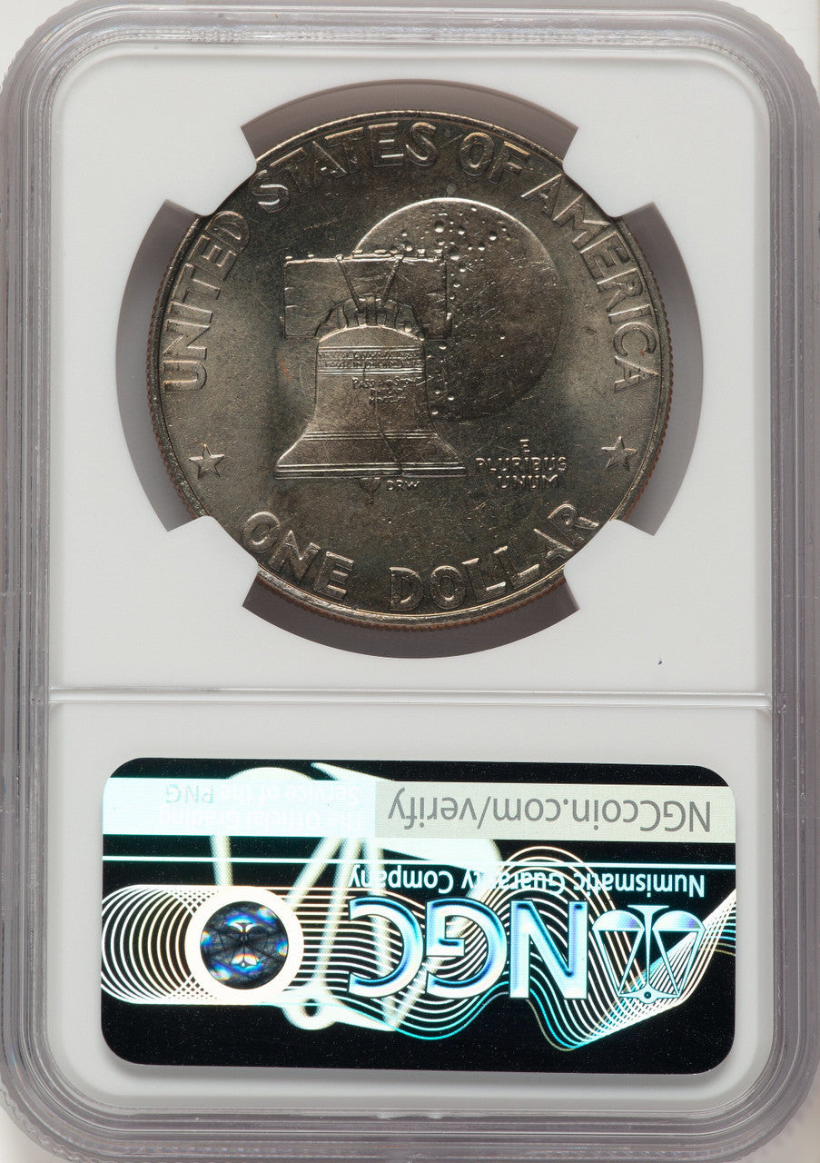 1976 $1 T1 Eisenhower Dollar NGC MS66