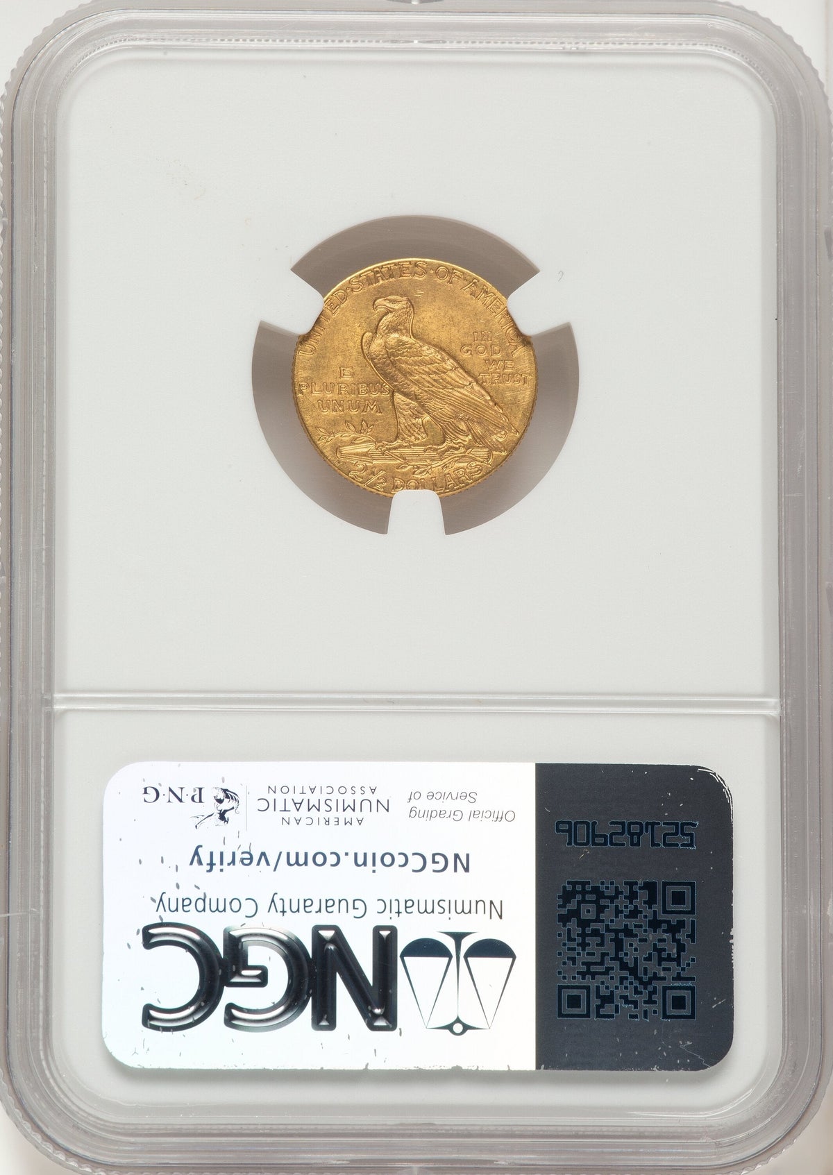 1909 $2.50 Indian Quarter Eagle NGC MS63