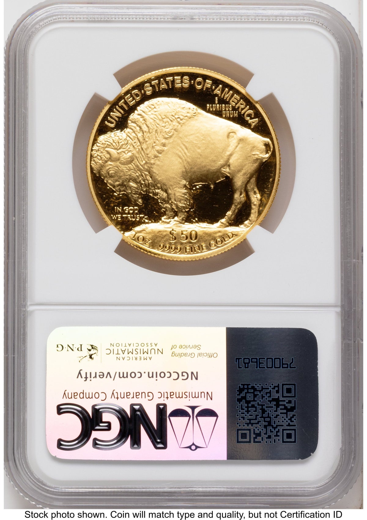 2007-W Proof Gold Buffalo 1 oz Mike Castle NGC PF70