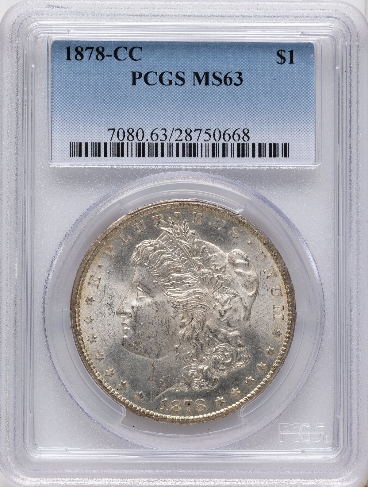 1878-CC Morgan Dollar PCGS MS63