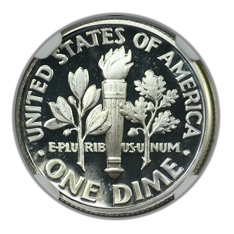2006-S Proof Silver Roosevelt Dime 10C NGC Mint Error PF69 Ultra Cameo Finned Rim Obverse