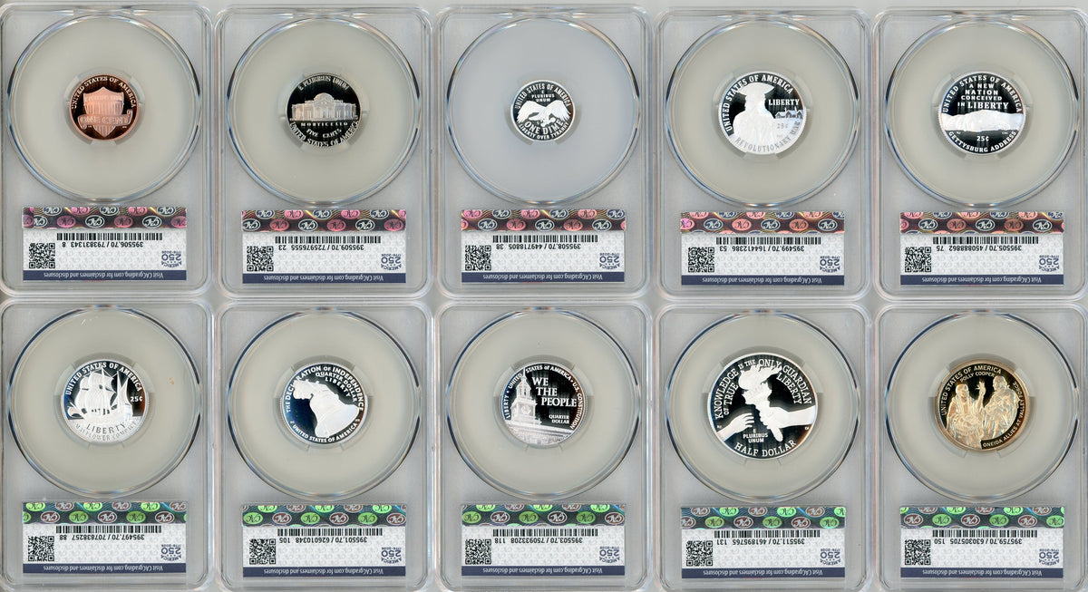 2026-S Semiquincentennial US Mint Proof Set CAC PR70 First Day of Delivery Feigenbaum Label