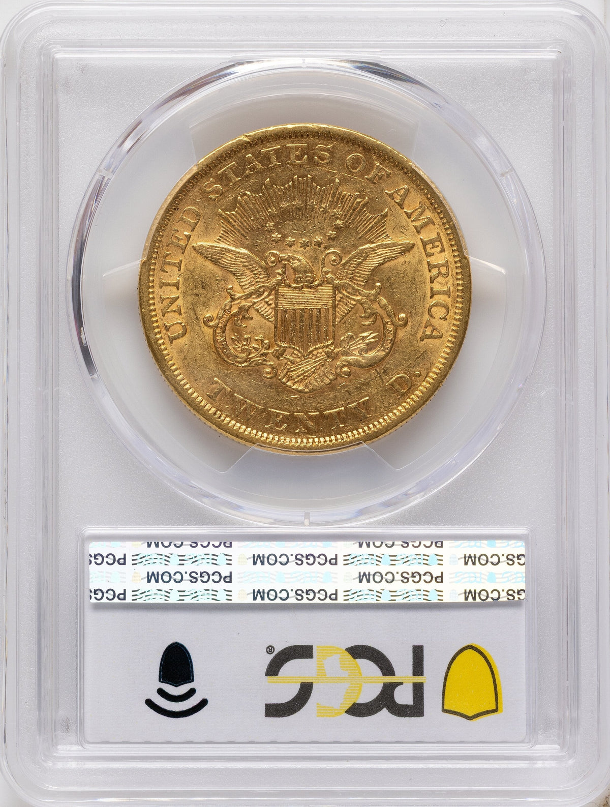 1853 $20 Liberty Double Eagle PCGS AU50