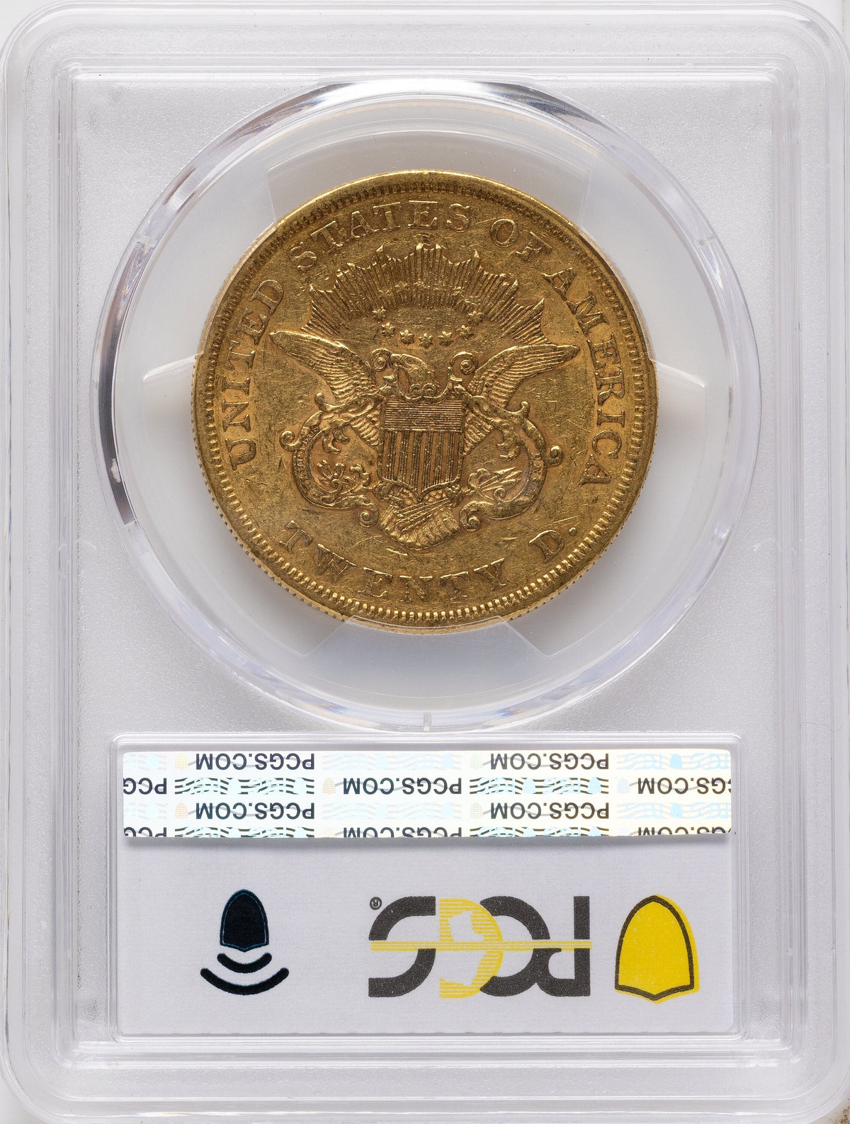 1858 $20 Liberty Double Eagle PCGS XF45