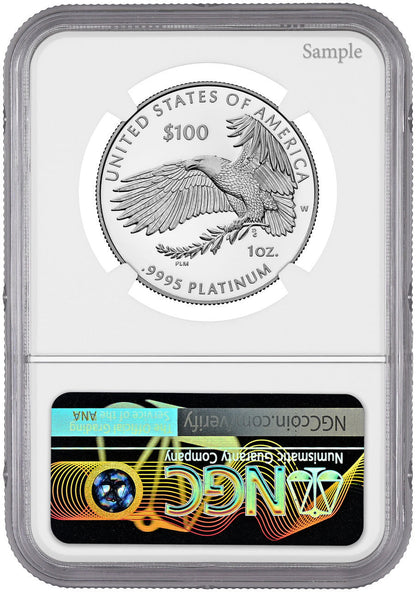 2026-W $100 Platinum Eagle Declaration of Independence 250 FDI NGC PF70