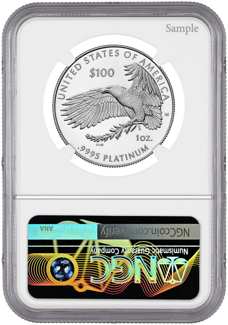 2026-W $100 Platinum Eagle Declaration of Independence FDI NGC PF70 Harrigal