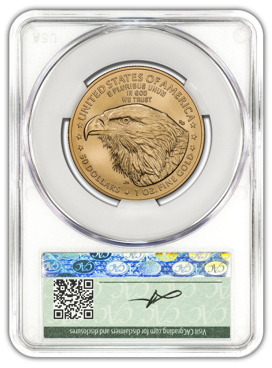 2026-W 1 oz Enhanced Gold Eagle 250 Liberty Bell FDD CAC MS70 (1776-2026) Founders