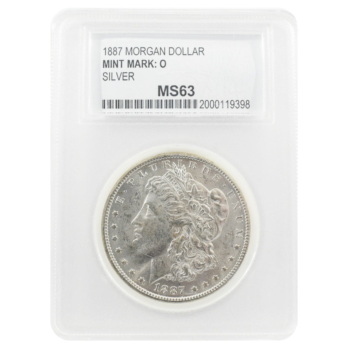 1887-O Morgan Dollar MS63 PCC