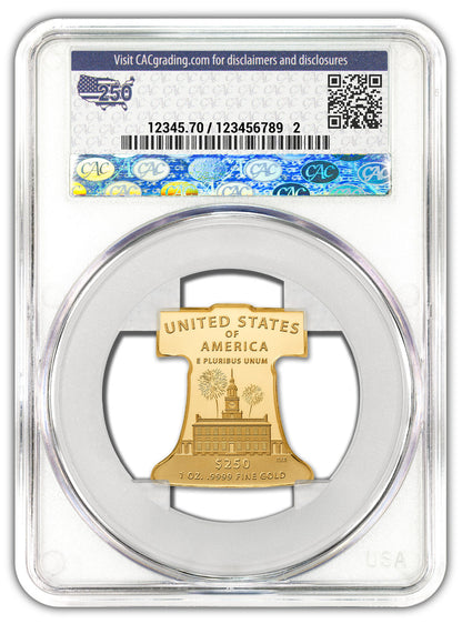 2026-P Freedom Ringing Liberty Bell 1 oz Gold Coin CAC PR70 Battlefield